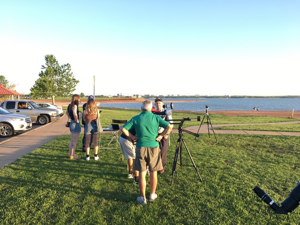 Photo from First Friday Public Viewing Night at Lake Hefner Windsurfer