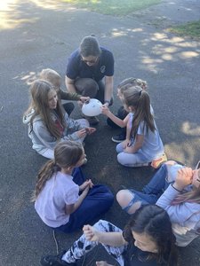 Photo From Kneeland School Solar Observing/Prep. for Eclipse