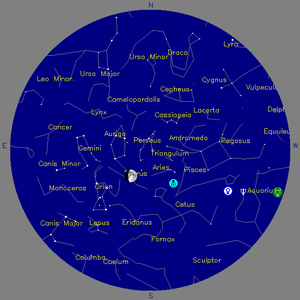 Sky Chart - click to enlarge