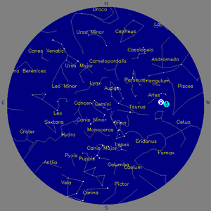 Sky Chart - click to enlarge