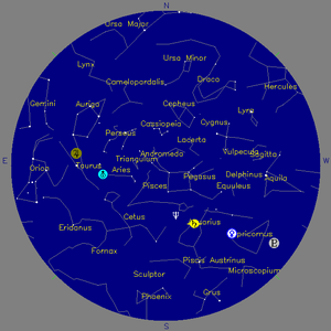 Sky Chart - click to enlarge