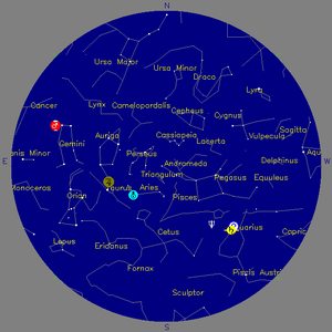 Sky Chart - click to enlarge