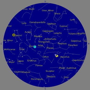 Sky Chart - click to enlarge