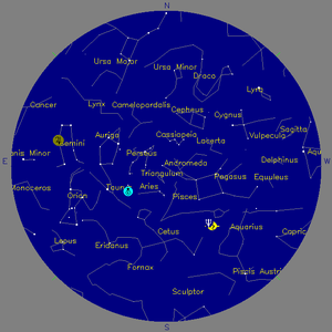 Sky Chart - click to enlarge