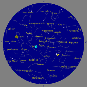 Sky Chart - click to enlarge