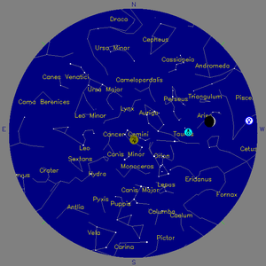 Sky Chart - click to enlarge