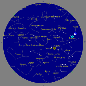 Sky Chart - click to enlarge
